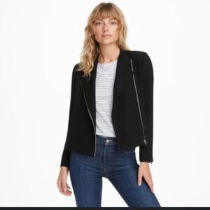 Club Monaco Black Blazer with Gold Zippers